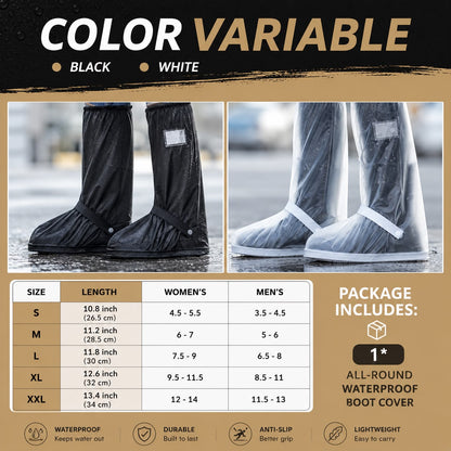 Suitable for wide feet - ❤️All-Round Long Waterproof Boot Cover