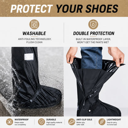 Suitable for wide feet - ❤️All-Round Long Waterproof Boot Cover