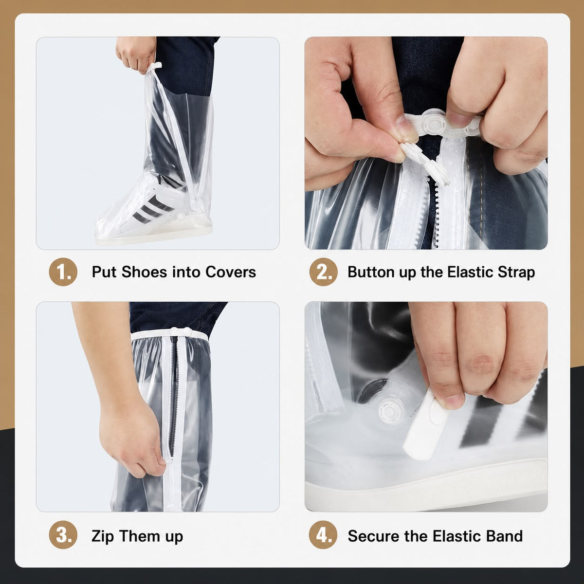 Suitable for wide feet - ❤️All-Round Long Waterproof Boot Cover